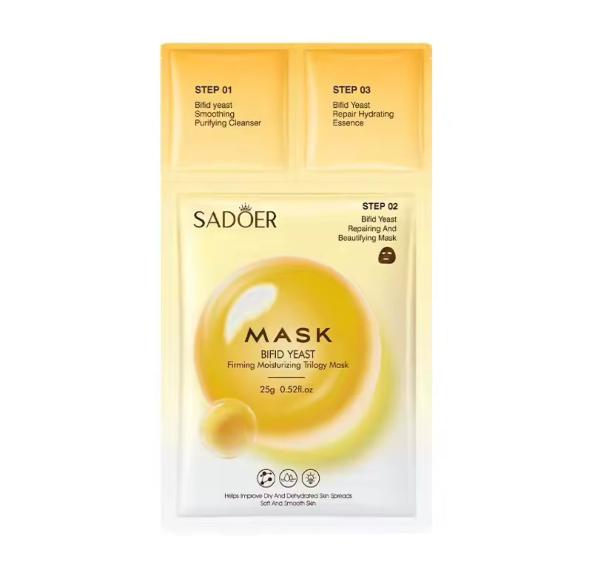 3 in 1 Feuchtigkeits Cleanser Maske Serum