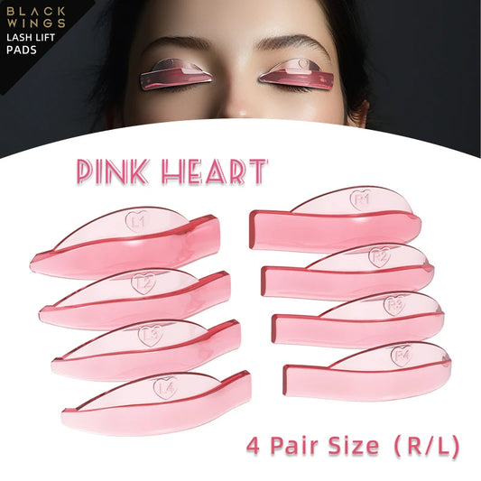 Lifting Silikonröllchen Pink Heart L - Curl